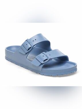 Birkenstock Arizona Essentials Elemental Blue EVA Slide Sandals Size 37